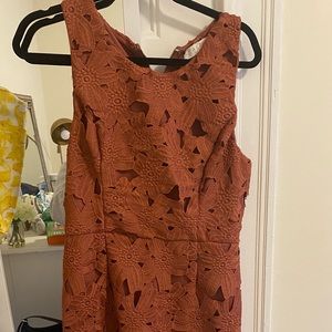 ASTR Burnt Orange / Salmon Mini Dress